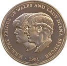 25 New Pence - Elizabeth II (Royal Wedding; Silver Proof)