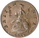 ½ Penny - George II
