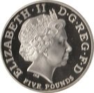 5 Pounds - Elizabeth II (Entente Cordiale; Silver Proof)