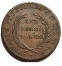 1 Penny (Nail & Trace Manufactory / J. Forrest)