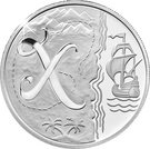 10 Pence - Elizabeth II (X - X Marks the Spot; Silver Proof)