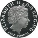 5 Pounds - Elizabeth II (Queen Mother; Silver Proof)