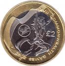 2 Pounds - Elizabeth II (4th portrait; Games in Wales)