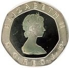 20 Pence - Elizabeth II (2nd portrait; Silver Piedfort)