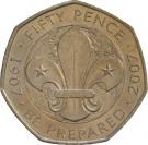 50 Pence - Elizabeth II (4th portrait; Scouting Movement)