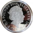 5 Pounds - Elizabeth II (Queen’s Birthday; Silver Piedfort)