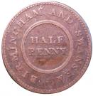 ½ Penny (Birmingham - Rose Copper Company)