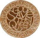 5 Pounds - Elizabeth II (Coronation Jubilee; Gold Proof)
