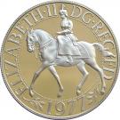 25 New Pence - Elizabeth II (Silver Jubilee; Silver Proof)