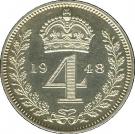4 Pence - George VI (Maundy Coinage; 2nd issue)