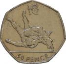 50 Pence - Elizabeth II (4th portrait; Judo)