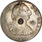 8 Reales - George III (Countermarked Coinage)