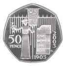 50 Pence - Elizabeth II (WSPU; Silver Proof)