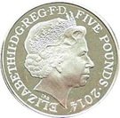 5 Pounds - Elizabeth II (Home Front; Silver Proof)