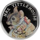 50 Pence - Elizabeth II (Mrs Tittlemouse; Silver Proof)