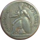 ½ Penny (Louis the Sixteenth - Britons Happy Isle)