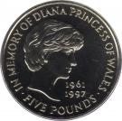 5 Pounds - Elizabeth II (4th portrait; Diana, Princess of Wales)