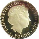 1 Pound - Elizabeth II (4th portrait; 1/20 oz Fine Gold)