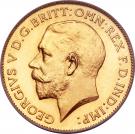½ Sovereign - George V