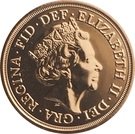 ½ Sovereign - Elizabeth II (5th portrait)