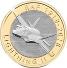2 Pounds - Elizabeth II (5th portrait; RAF Lightning II)