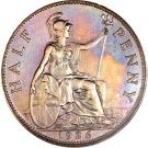 ½ Penny - George V (modified effigy)