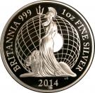 2 Pounds - Elizabeth II (4th portrait; 1 oz Fine Silver)