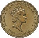 2 Pounds - Elizabeth II (3rd portrait; Bank of England)