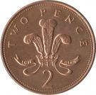 2 Pence - Elizabeth II (4th portrait; non-magnetic)