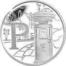 10 Pence - Elizabeth II (P - Post Box; Silver Proof)