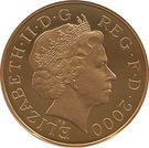 5 Pounds - Elizabeth II (Queen Mother; Gold Proof)