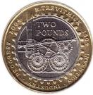 2 Pounds - Elizabeth II (4th portrait; Steam Locomotive)