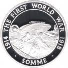 5 Pounds - Elizabeth II (Battle of the Somme;  Silver Proof)