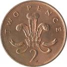 2 Pence - Elizabeth II (3rd portrait; non-magnetic)