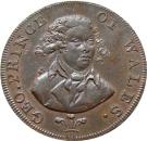 ½ Penny (Middlesex - National Series / Prince of Wales)