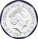 50 Pence - Elizabeth II (5th portrait; Mrs. Tittlemouse)