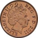 1 Penny - Elizabeth II (4th portrait; Royal Shield)