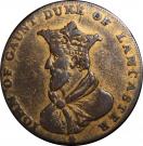 ½ Penny (Lancashire - Lancaster / John of Gaunt)
