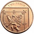 2 Pence - Elizabeth II (5th portrait; Royal Shield)
