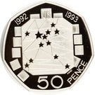 50 Pence - Elizabeth II (European Community; Silver Piedfort)