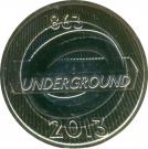 2 Pounds - Elizabeth II (4th portrait; London Underground)