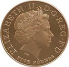 5 Pounds - Elizabeth II (Trafalgar; Gold Proof)