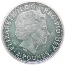 2 Pounds - Elizabeth II (4th portrait; 1 oz Fine Silver)