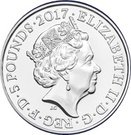 5 Pounds - Elizabeth II (Remembrance Day; Silver Proof)