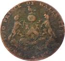½ Penny (Middlesex - Freemasons)