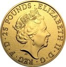 25 Pounds - Elizabeth II (1/4 oz Fine Gold; Griffin of Edward III)