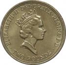 2 Pounds - Elizabeth II (3rd portrait; Commonwealth Games)