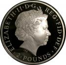 2 Pounds - Elizabeth II (4th portrait; 1 oz Fine Silver)
