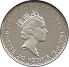 20 Pence - Elizabeth II (3rd portrait; 1/10 oz Fine Silver)