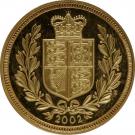 ½ Sovereign - Elizabeth II (4th portrait; Golden Jubilee)